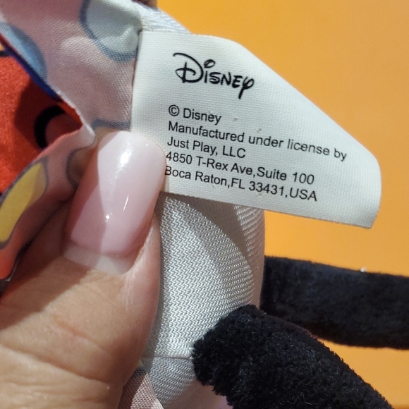 Disney Minnie Mouse Stuffed Animal - Black, Pink, Orange - Picture 5 of 9
